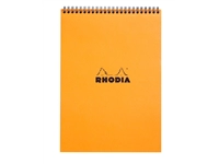 Een Spiraalblok Rhodia A4 lijn 160 pagina's 80gr oranje koop je bij VHK Kantoorartikelen