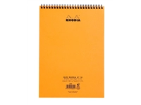 Een Spiraalblok Rhodia A4 lijn 160 pagina's 80gr oranje koop je bij VHK Kantoorartikelen