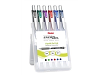 Een Gelschrijver Pentel BL77 Energel medium assorti etui à 6 stuks koop je bij Hoekmankantoorartikelen.nl