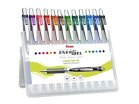 Een Gelschrijver Pentel BL77 Energel medium assorti etui à 12 stuks koop je bij VHK Kantoorartikelen