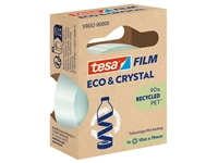 Een Plakband Tesa eco&crystal 59032 19mmx10m transparant blister koop je bij VHK Kantoorartikelen