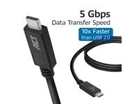 Een Kabel ACT USB 3.2 USB-C USB-IF gecertificeerd 2 meter koop je bij VHK Kantoorartikelen