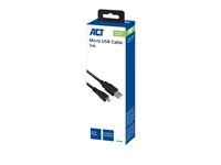 Een Kabel ACT USB 2.0 naar MicroB laad -en data 1 meter koop je bij Hoekmankantoorartikelen.nl