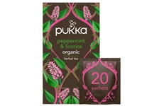 Een Thee Pukka peppermint licorice 20 zakjes koop je bij VHK Kantoorartikelen