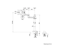 Een Monitorarm Neomounts DS60-425BL1 zwart koop je bij Hoekmankantoorartikelen.nl