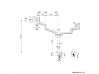 Een Monitorarm Neomounts DS60-425WH2 wit koop je bij Hoekmankantoorartikelen.nl
