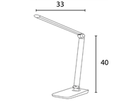 Een Bureaulamp Unilux Twistled led zwart koop je bij VHK Kantoorartikelen