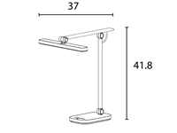 Een Bureaulamp Unilux Pureline led wit koop je bij VHK Kantoorartikelen