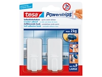 Een Haken tesa Powerstrips® LARGE Classic zelfklevend verwijderbaar wit 2 stuks koop je bij Hoekmankantoorartikelen.nl