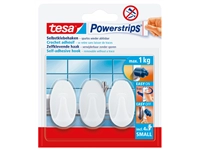 Een Haken tesa Powerstrips® SMALL Ovaal zelfklevend verwijderbaar wit 3 stuks koop je bij Hoekmankantoorartikelen.nl