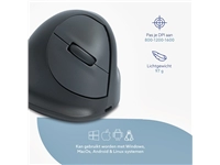 Een Muis R-Go Ergonomisch HE Basic Wireless Rechts M koop je bij Hoekmankantoorartikelen.nl