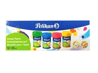 Een Plakkaatverf Pelikan 20ml assorti doos à 12 potjes koop je bij Intertoys Koster