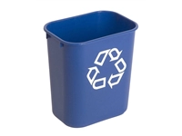 Een Papierbak Rubbermaid recycling klein 12liter blauw koop je bij VHK Kantoorartikelen