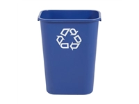 Een Papierbak Rubbermaid recycling groot 39L blauw koop je bij VHK Kantoorartikelen