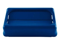 Een Deksel Rubbermaid Slim Jim Vented gesloten met swingsysteem blauw koop je bij VHK Kantoorartikelen