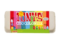 Een Chocolade Tony's Chocolonely paaseitjes doos mix groot 18 stuks koop je bij Boek en kantoorvakhandel Reterink