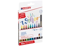 Een Brushpen edding 1340 glitter assorti set à 10 stuks koop je bij Hoekmankantoorartikelen.nl