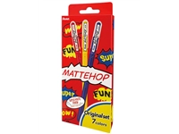 Een Gelschrijver Pentel K110 Mattehop Fun Original medium assorti blister à 7 stuks koop je bij VHK Kantoorartikelen