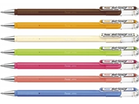 Een Gelschrijver Pentel K110 Mattehop Fun Original medium assorti blister à 7 stuks koop je bij VHK Kantoorartikelen