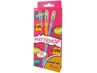 Een Gelschrijver Pentel K110 Mattehop Fun Sweet medium assorti blister à 7 stuks koop je bij VHK Kantoorartikelen