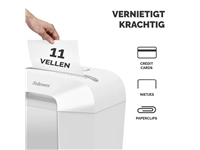 Een Papiervernietiger Fellowes Powershred LX70 snippers 4x40mm wit koop je bij VHK Kantoorartikelen