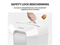 Een Papiervernietiger Fellowes Powershred LX70 snippers 4x40mm wit koop je bij VHK Kantoorartikelen