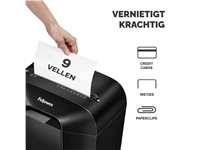 Een Papiervernietiger Fellowes Powershred LX50 snippers 4x37mm zwart koop je bij VHK Kantoorartikelen