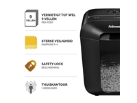 Een Papiervernietiger Fellowes Powershred LX50 snippers 4x37mm zwart koop je bij VHK Kantoorartikelen