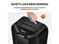 Een Papiervernietiger Fellowes Powershred LX50 snippers 4x37mm zwart koop je bij VHK Kantoorartikelen