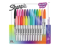 Een Viltstift Sharpie Glampop fijn assorti blister à 24 stuks koop je bij VHK Kantoorartikelen