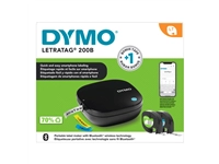 Een Labelprinter Dymo LetraTag 200B draagbaar bluetooth 12mm zwart promopack koop je bij Hoekmankantoorartikelen.nl