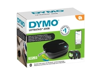 Een Labelprinter Dymo LetraTag 200B draagbaar bluetooth 12mm zwart promopack koop je bij Hoekmankantoorartikelen.nl