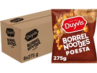 Een Borrelnootjes Duyvis poesta zak 275gr koop je bij VHK Kantoorartikelen