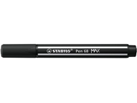 Een Viltstift STABILO Pen 68/46 Max zwart koop je bij VHK Kantoorartikelen