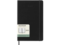 Een Agenda 2025 Moleskine 12M Planner Weekly 7dagen/2pagina's large hc black koop je bij VHK Kantoorartikelen