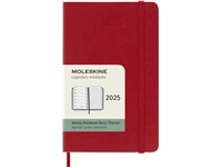 Een Agenda 2025 Moleskine 12M Planner Weekly 7dagen/1pagina pocket sc scarlet red koop je bij Hoekmankantoorartikelen.nl