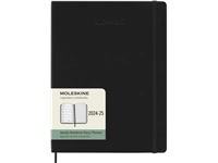 Een Agenda 2024/2025 Moleskine 18M Planner Weekly 7dagen/1pagina extra large hc black koop je bij VHK Kantoorartikelen