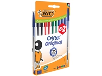 Een Balpen Bic Cristal medium assorti blister à 8+2 gratis koop je bij Hoekmankantoorartikelen.nl