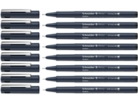 Een Fineliner Schneider Pictus zwart etui à 8 stuks koop je bij Hoekmankantoorartikelen.nl