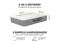 Een Laptopstandaard Draagtas Fellowes Breyta wit koop je bij Hoekmankantoorartikelen.nl