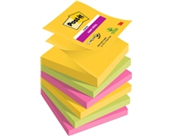 Een Memoblok Post-it 3M Z-Note R330 Super Sticky 76x76mm Carnival 6 stuks koop je bij Hoekmankantoorartikelen.nl