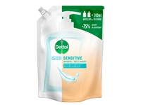 Een Handzeep Dettol Sensitive antibacterieël 500ml refill koop je bij VHK Kantoorartikelen