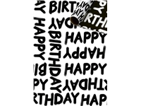 Een Inpakpapier Stewo Happy Birthday 200x70cm assorti koop je bij Hoekmankantoorartikelen.nl