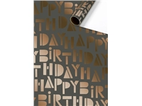 Een Inpakpapier Stewo Happy Birthday 200x70cm assorti koop je bij Hoekmankantoorartikelen.nl