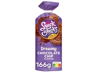 Een Rijstwafel Snack-a-Jacks chocololate chip pak 166 gram koop je bij VHK Kantoorartikelen