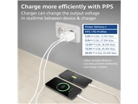 Een Oplader ACT 65w 2-poorts usb c wit koop je bij VHK Kantoorartikelen