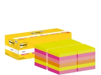 Een Memoblok 3M Post-it 654-COL 76x76mm kleur ass voordeelpak koop je bij VHK Kantoorartikelen