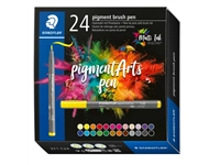 Een Brushpen Staedtler PigmentArts set à 24 kleuren koop je bij Hoekmankantoorartikelen.nl