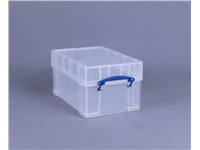 Een Opbergbox Really Useful 9 liter XL 395x255x205mm transparant wit koop je bij VHK Kantoorartikelen