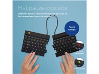 Een Toetsenbord R-Go Split Break QWERTY WL zwart koop je bij VHK Kantoorartikelen